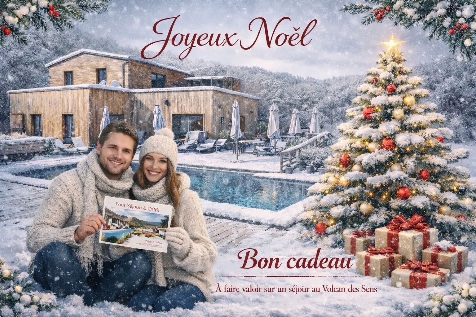 Carte cadeau Romantique Noël